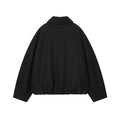 Collar long sleeved zipper pilot jacket