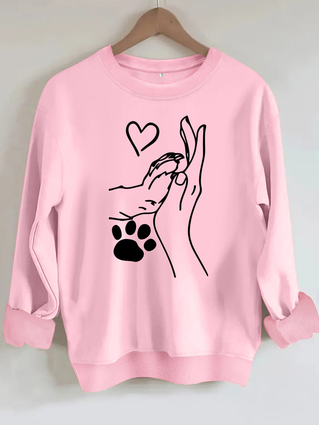 Long sleeved fleece hoodie