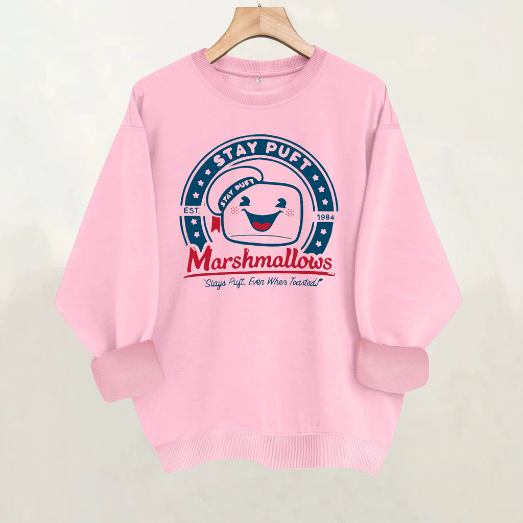 Cotton candy letter printed sweatshirt