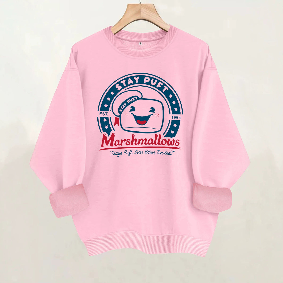 Cotton candy letter printed sweatshirt