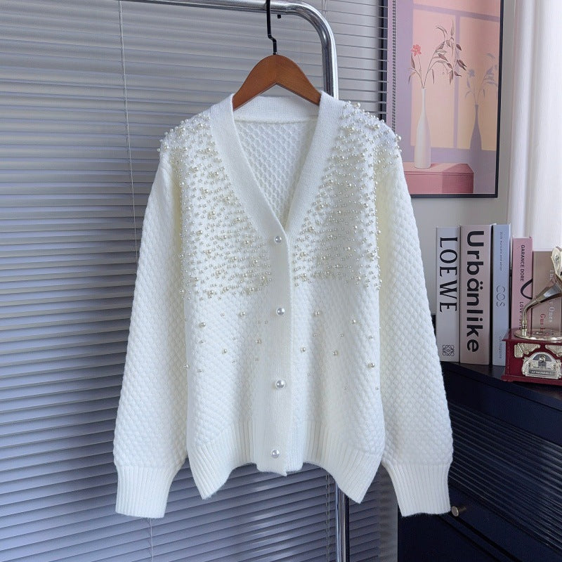 V-neck long sleeved sweater