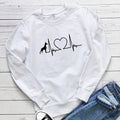 Love printed long sleeved hoodie