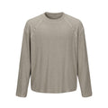 Men's Sports Casual Solid Color Long Sleeve Round Neck T-Shirt