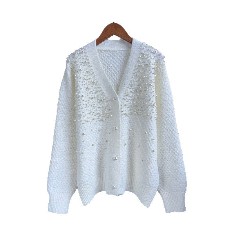 V-neck long sleeved sweater
