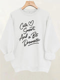 Smart and dramatic printed hoodie