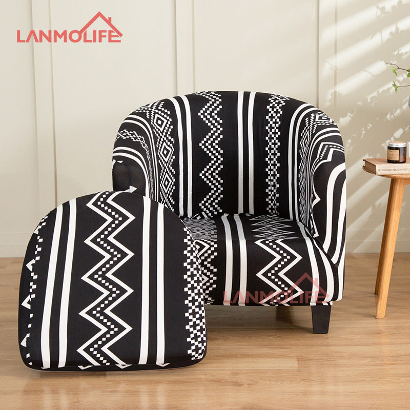 Full Coverage Protective Cover for Semi-Circular Bathtub Single Club Chair