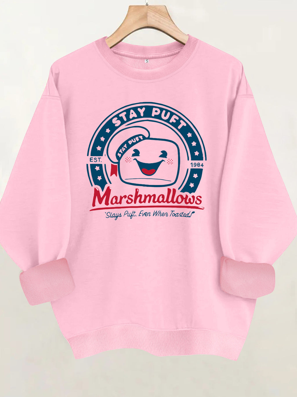 Cotton candy letter printed sweatshirt