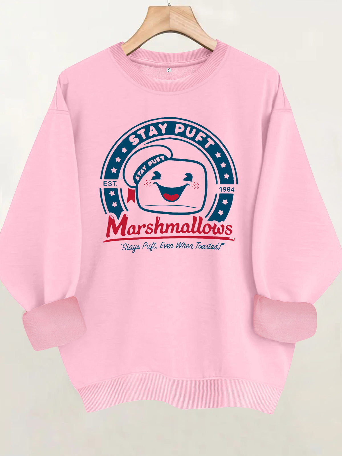 Cotton candy letter printed sweatshirt
