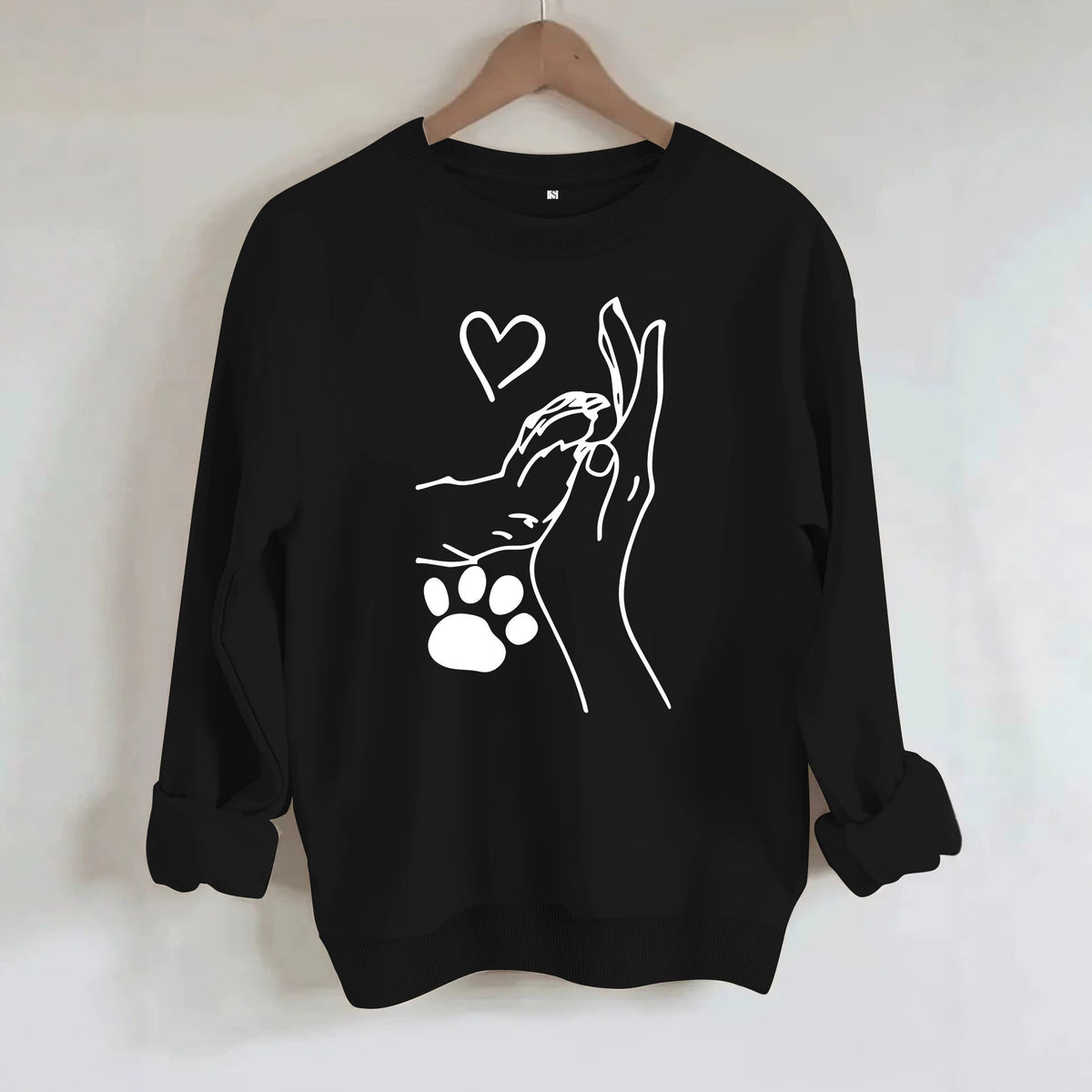 Long sleeved fleece hoodie