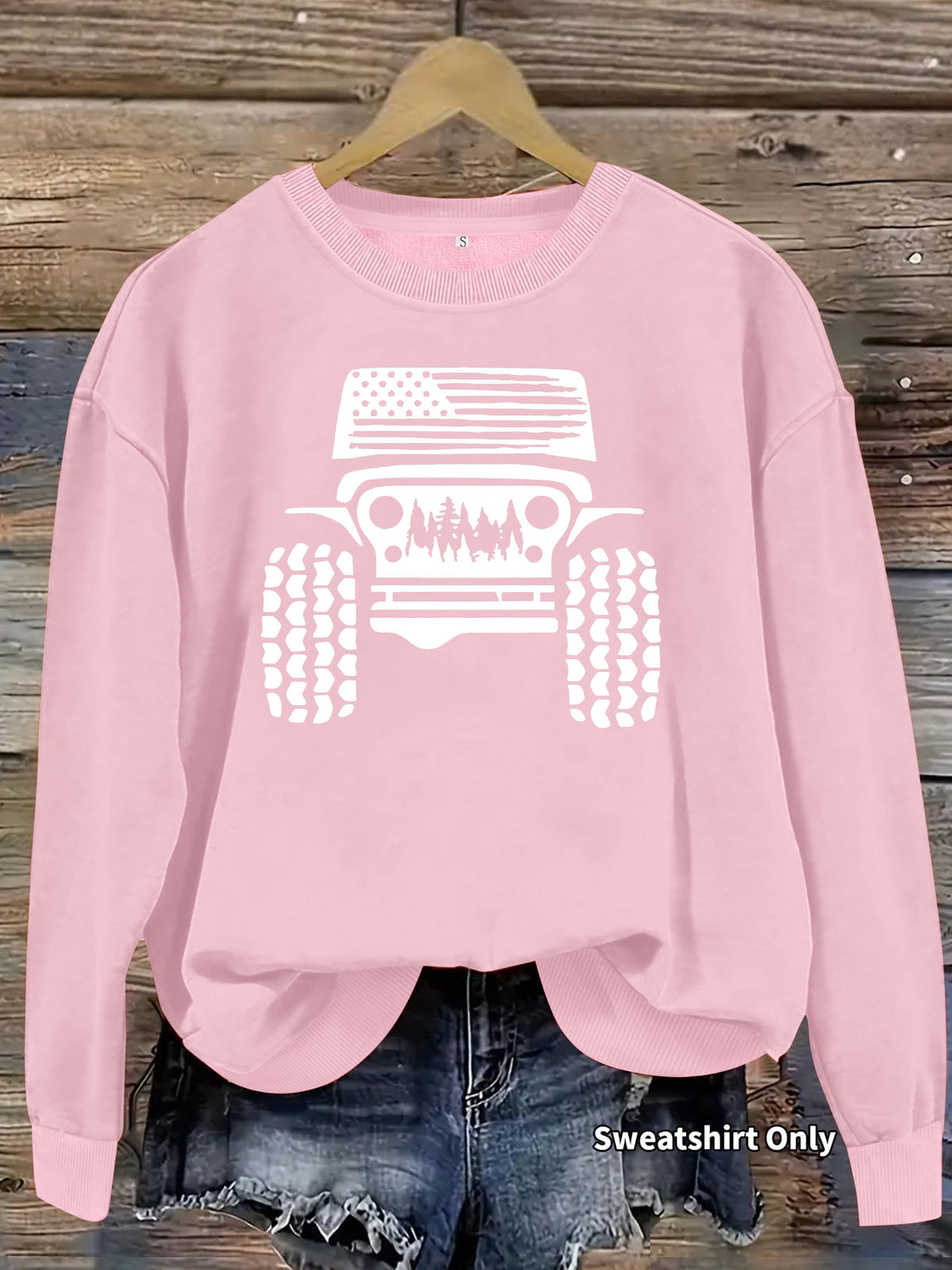 Off road printed hoodie for women