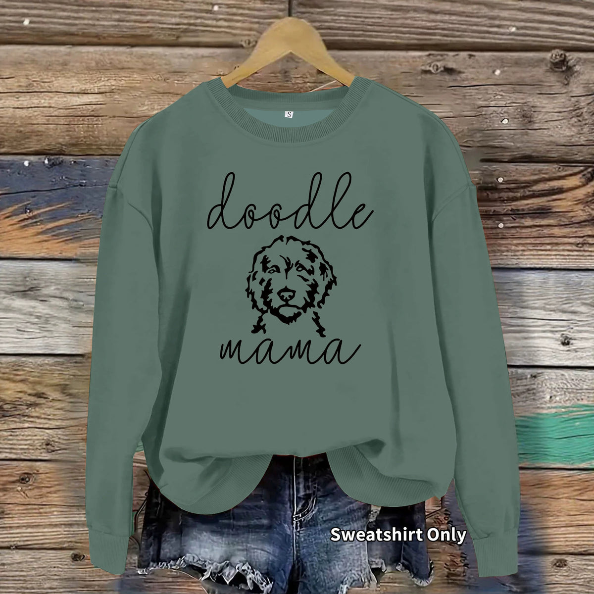 Graffiti dog print hoodie