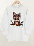 Round neck fleece hoodie for women