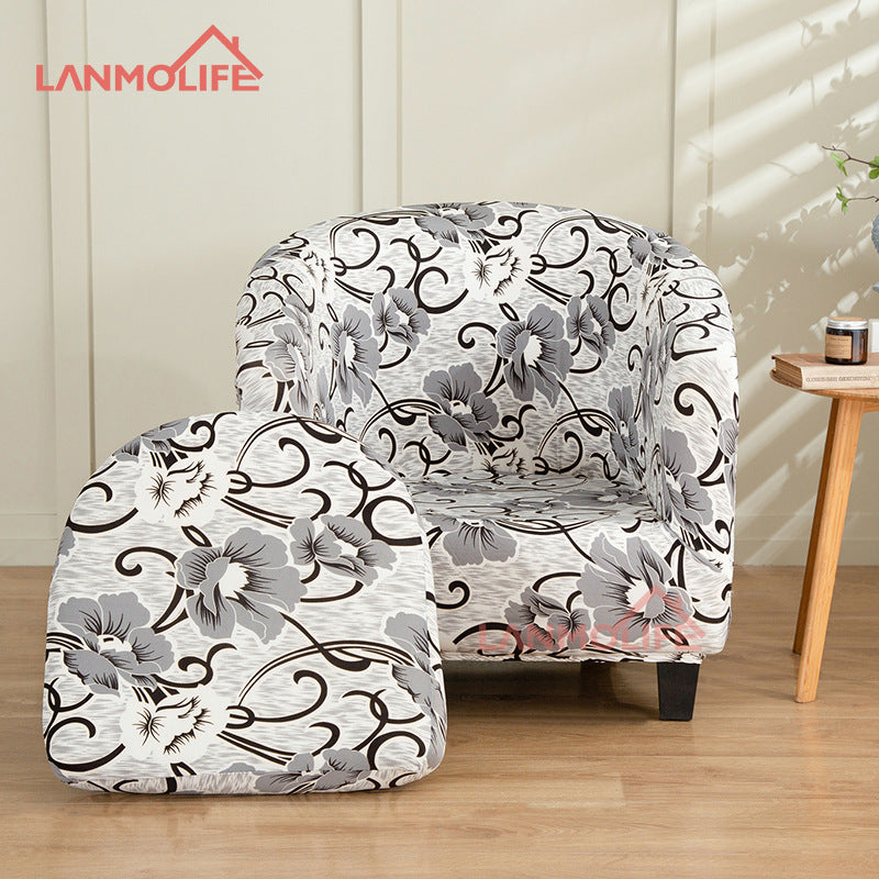 Full Coverage Protective Cover for Semi-Circular Bathtub Single Club Chair