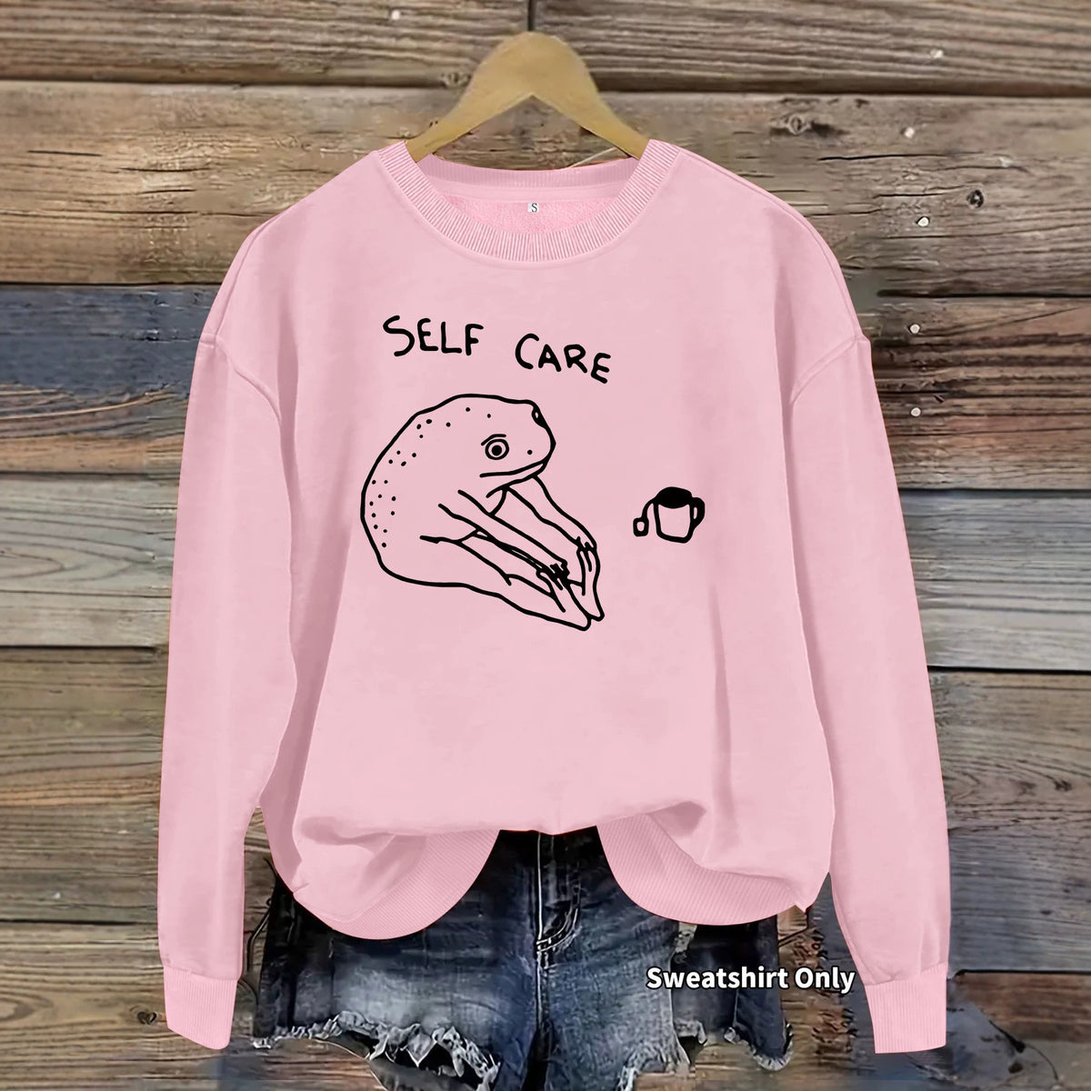 Long sleeved fleece hoodie