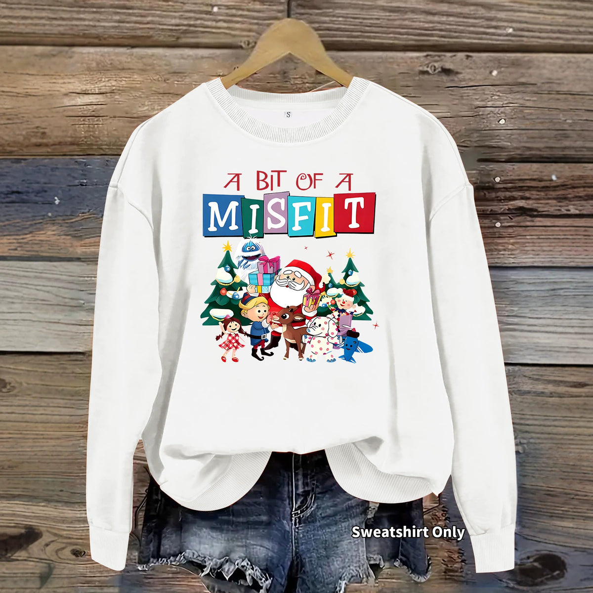 A bit out of place printed hoodie