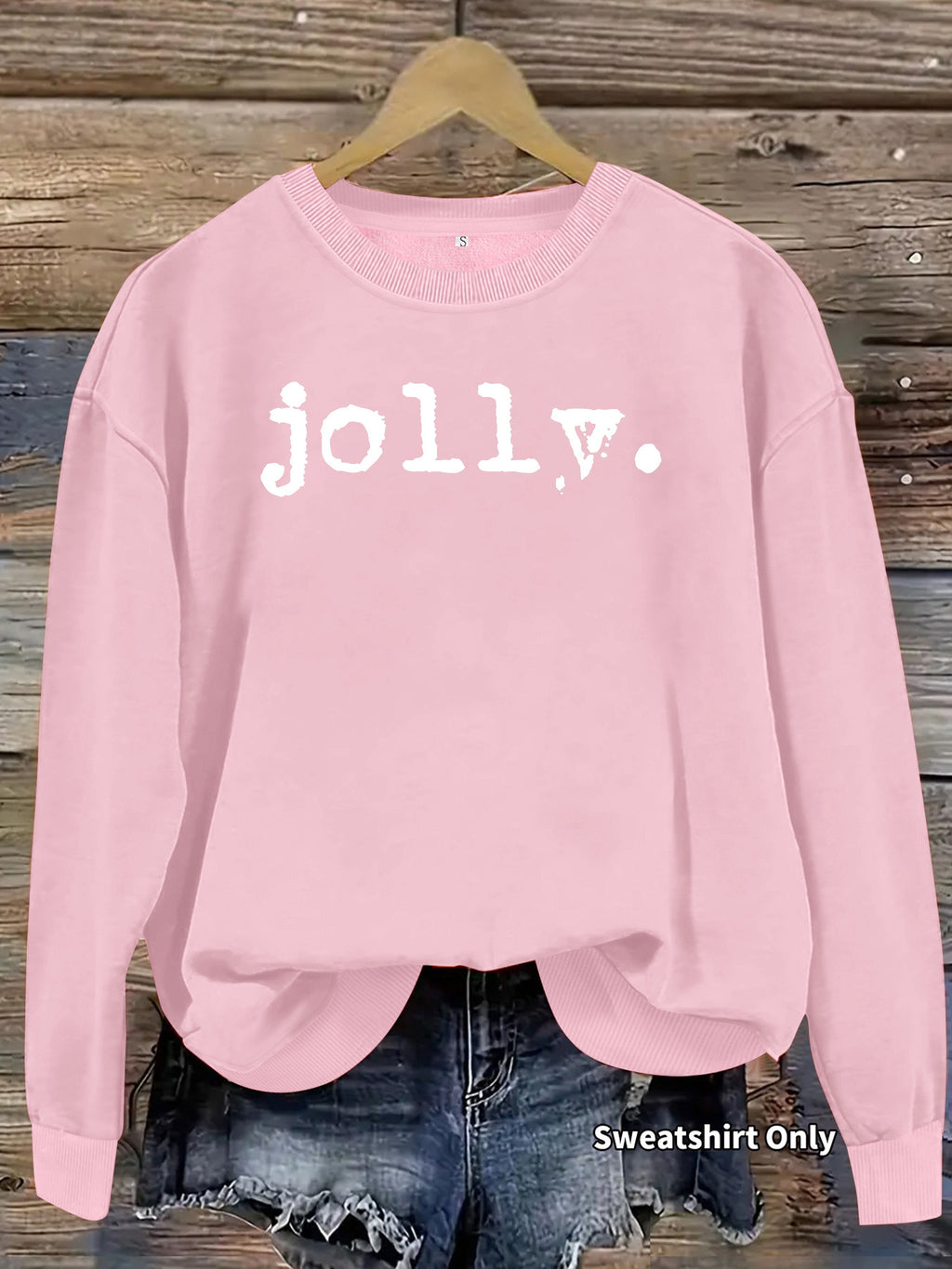 Round neck fleece hoodie