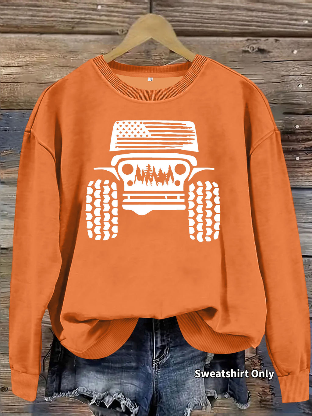 Off road printed hoodie for women