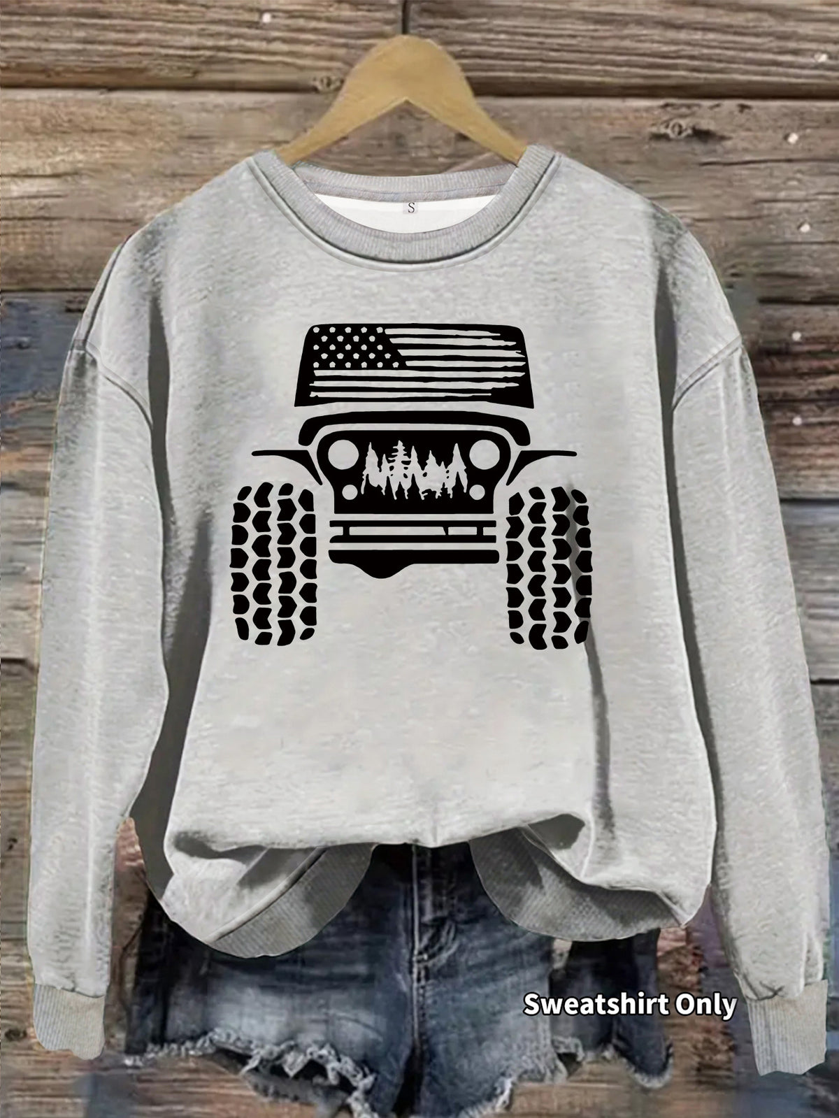 Off road printed hoodie for women