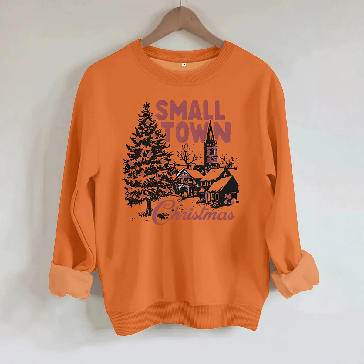 Loose velvet sweatshirt