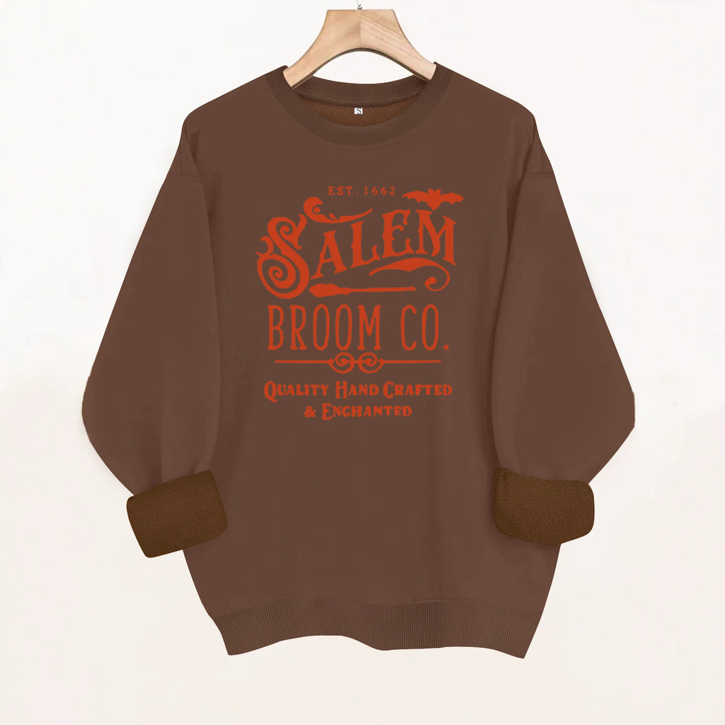 Round neck fleece sports hoodie