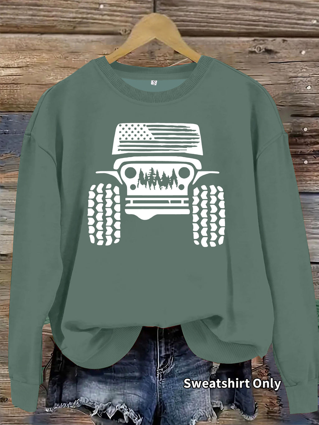 Off road printed hoodie for women