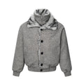 Men's Vibe Style Double-Layer High Neck Knitted Cotton Padded Jacket