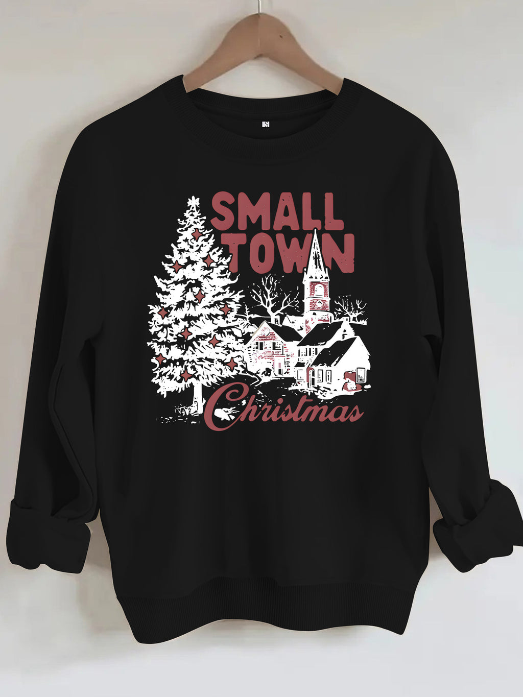 Loose velvet sweatshirt