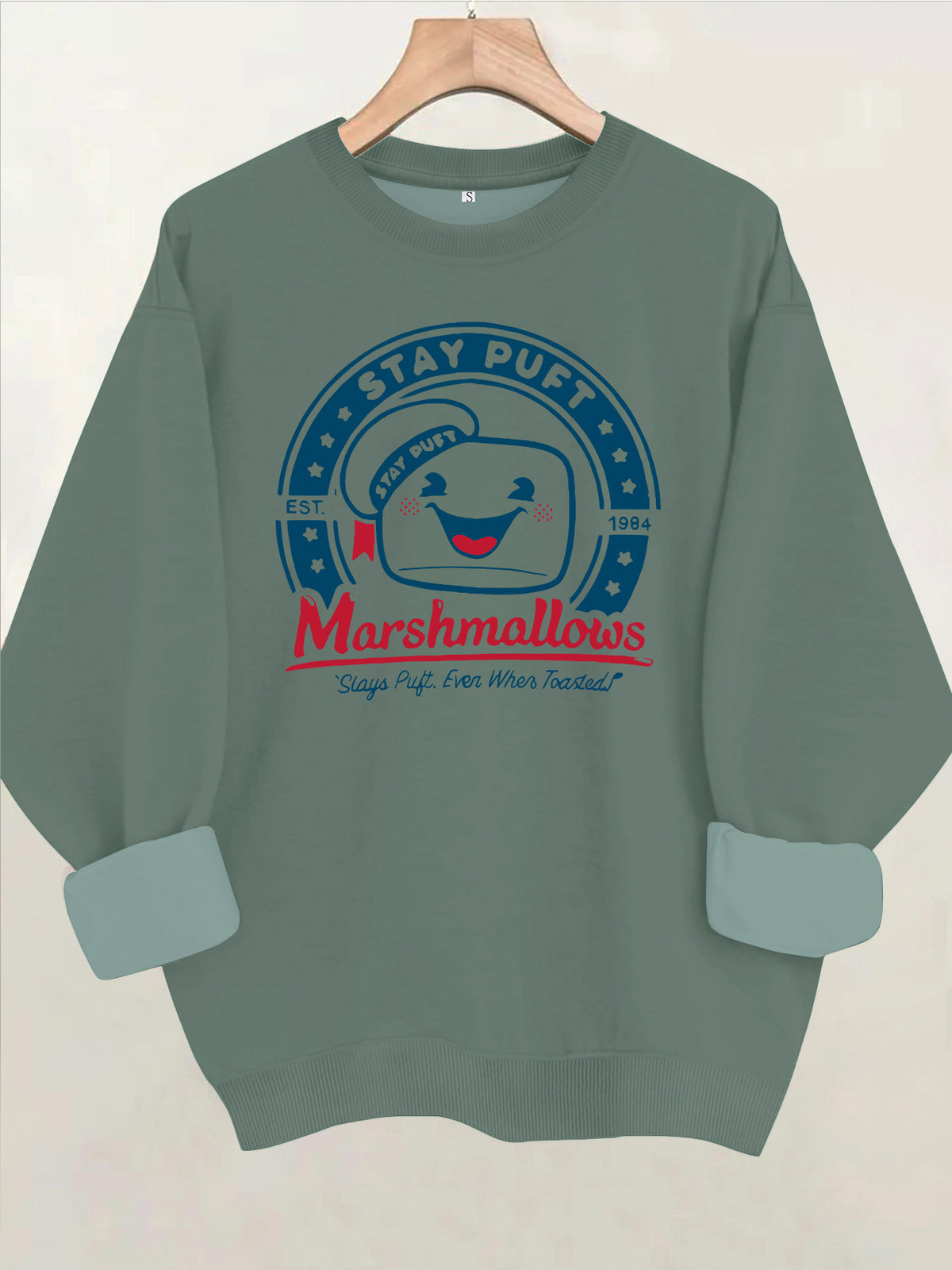 Cotton candy letter printed sweatshirt