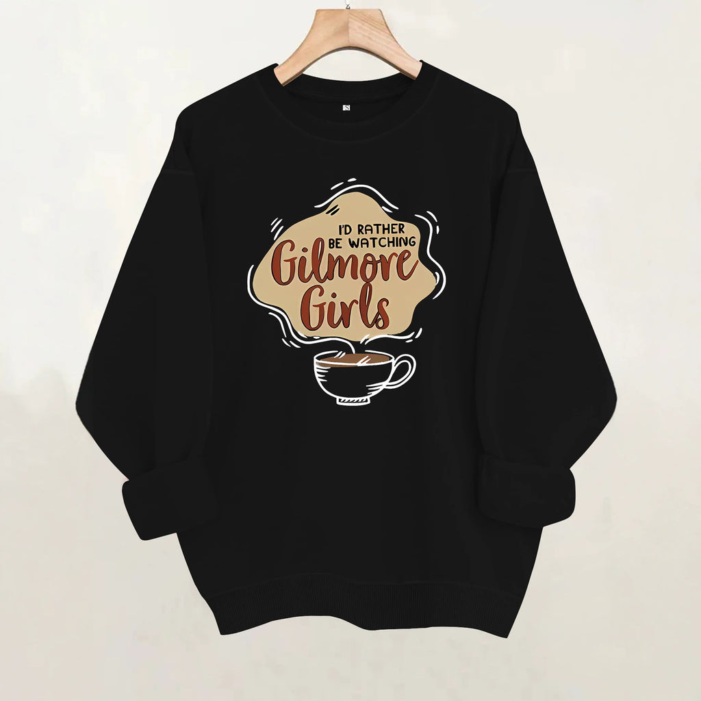 Round neck fleece sports hoodie