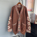 V-neck loose sweater