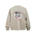 Men's Casual Hand-Painted Graffiti Portrait Print Long Sleeve Crew Neck T-Shirt