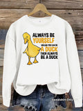Loose velvet sweatshirt