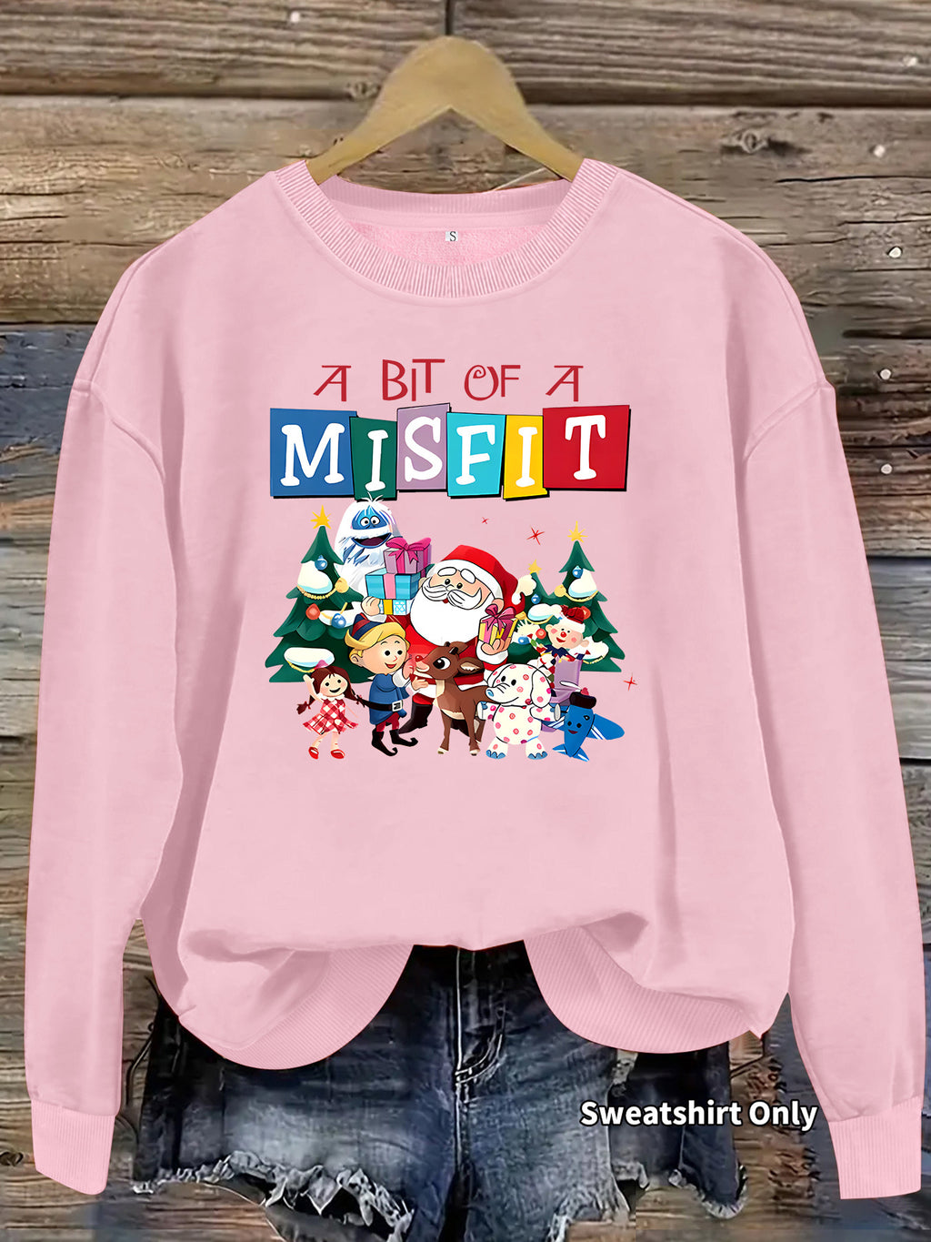 A bit out of place printed hoodie