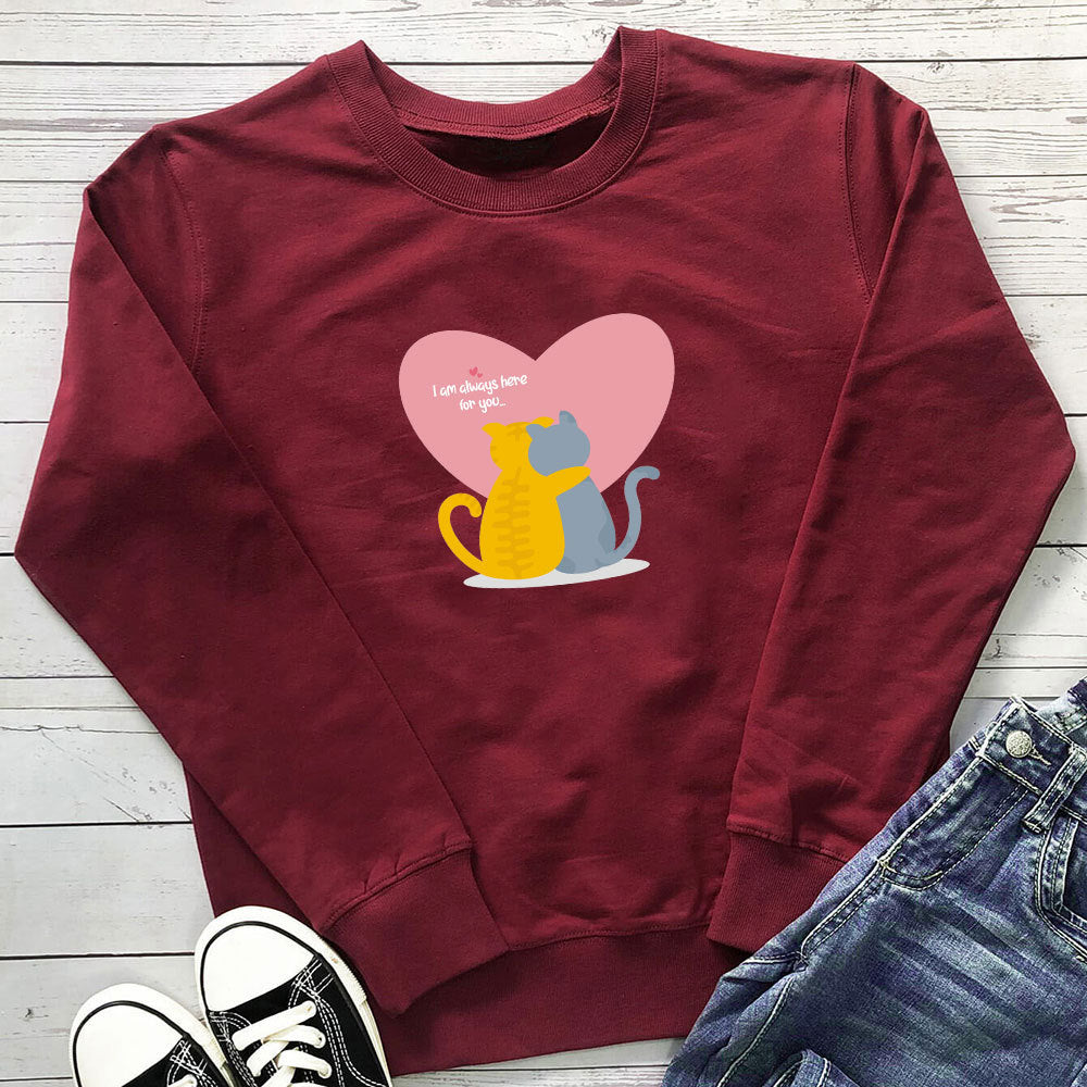 Embrace printed long sleeved hoodie