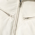 Men's Winter Padded Bomber Jacket with Two-Way Zipper and Faux Fur Collar