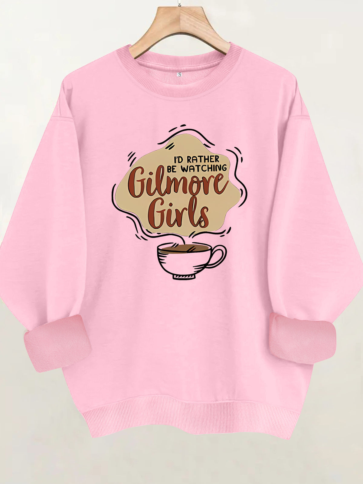 Round neck fleece sports hoodie