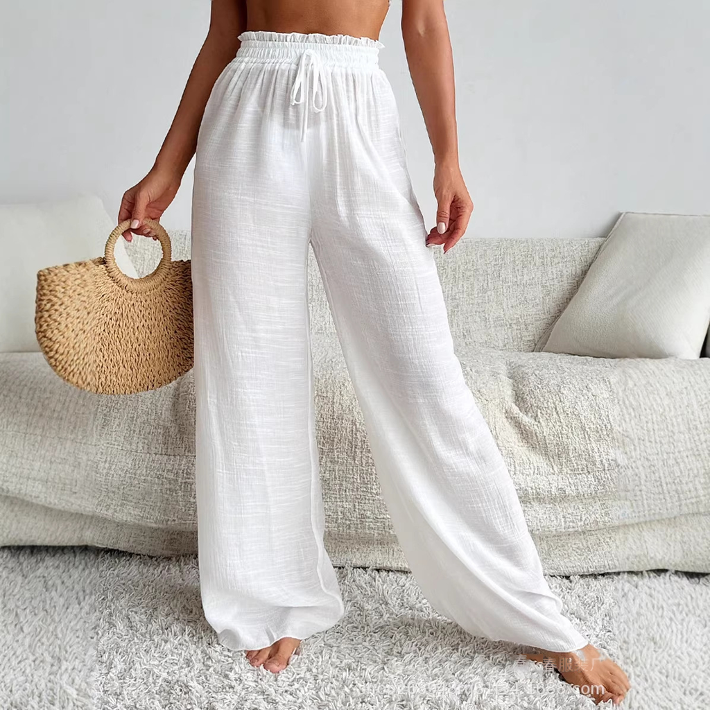 Cloud Crinkle Wide-Leg Pants