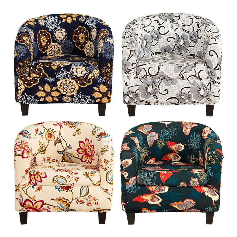 Full Coverage Protective Cover for Semi-Circular Bathtub Single Club Chair