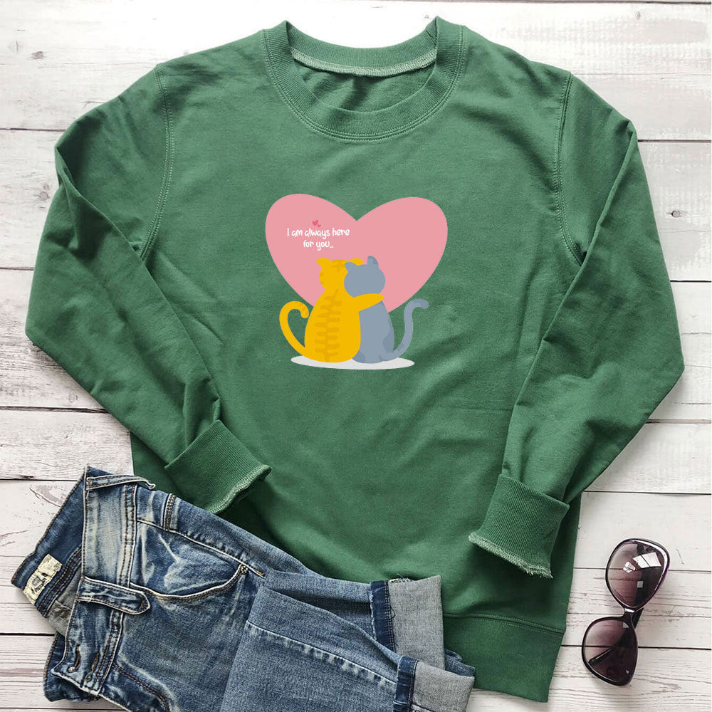 Embrace printed long sleeved hoodie