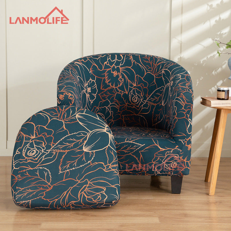 Full Coverage Protective Cover for Semi-Circular Bathtub Single Club Chair