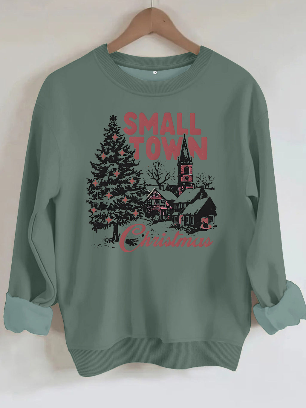 Loose velvet sweatshirt