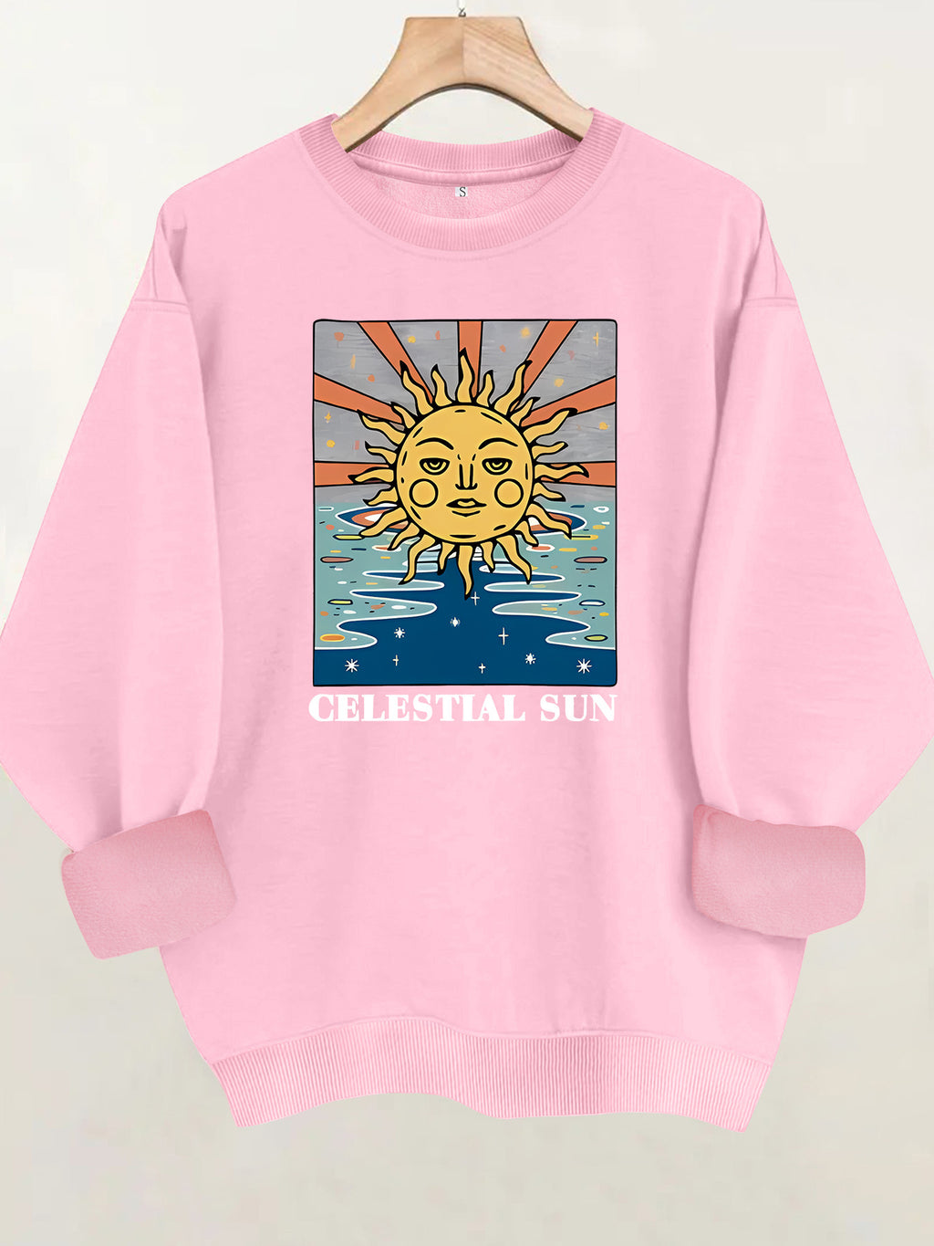 Loose velvet sweatshirt