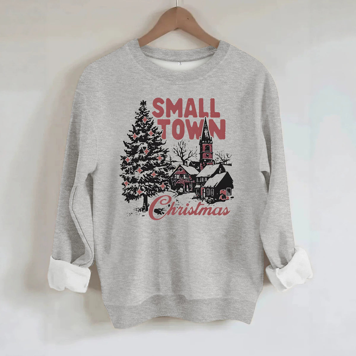 Loose velvet sweatshirt
