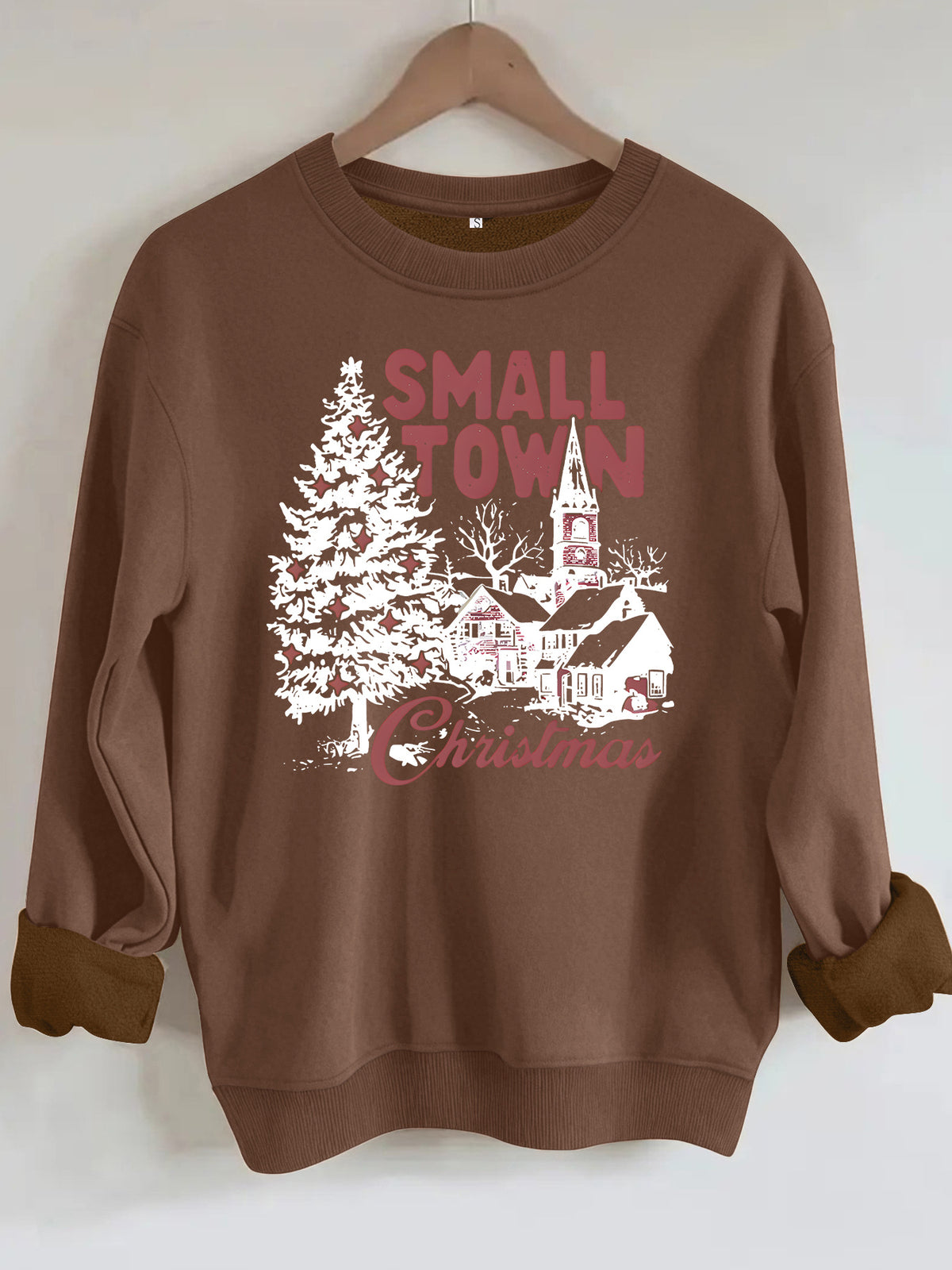 Loose velvet sweatshirt