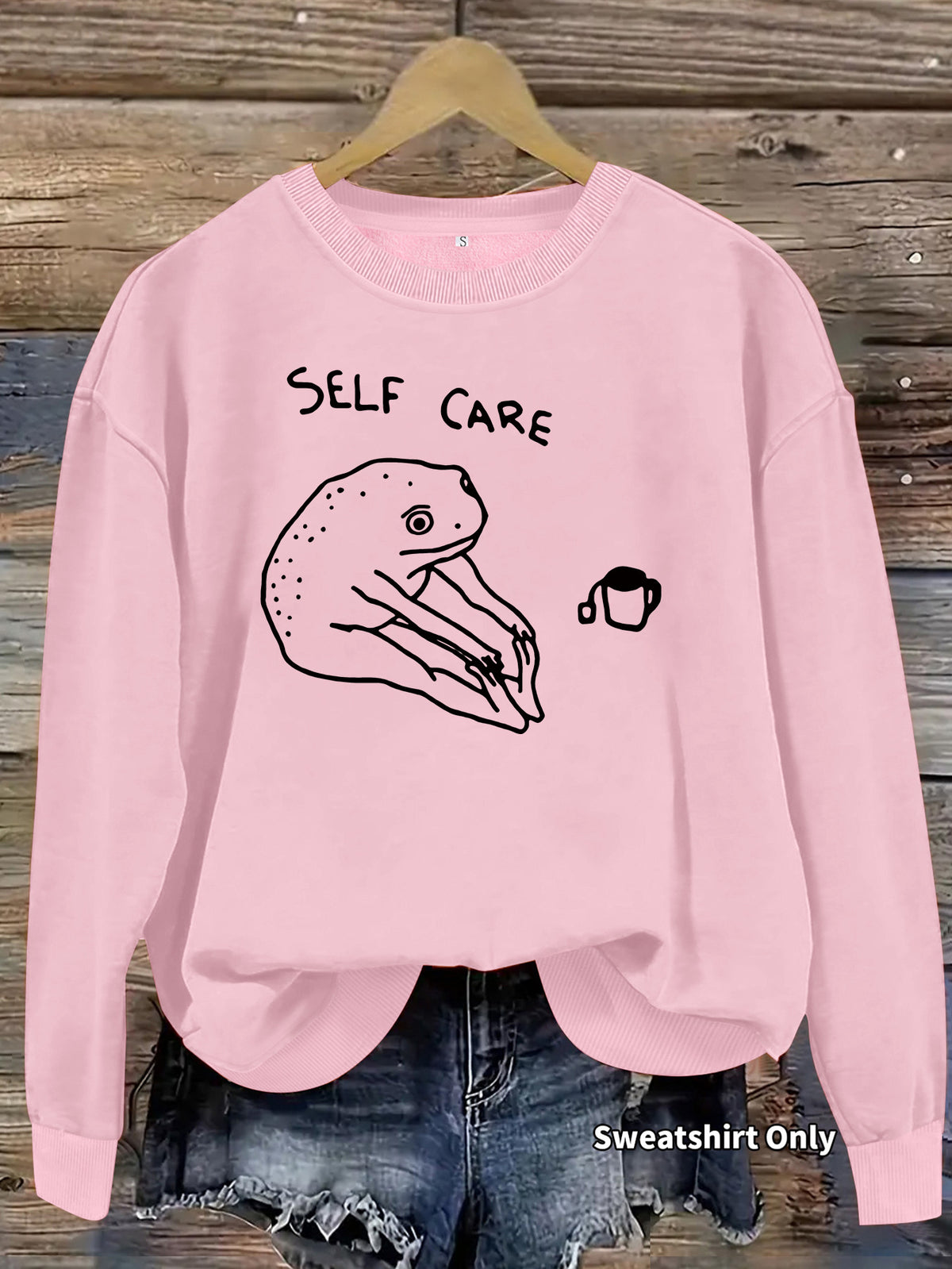 Long sleeved fleece hoodie