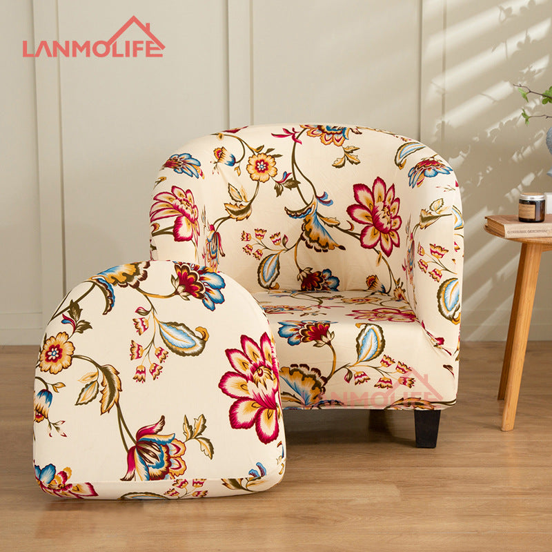Full Coverage Protective Cover for Semi-Circular Bathtub Single Club Chair