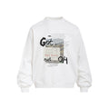 Men's Streetwear Graffiti Letter Print Long Sleeve Crew Neck Pullover Sweatshirt