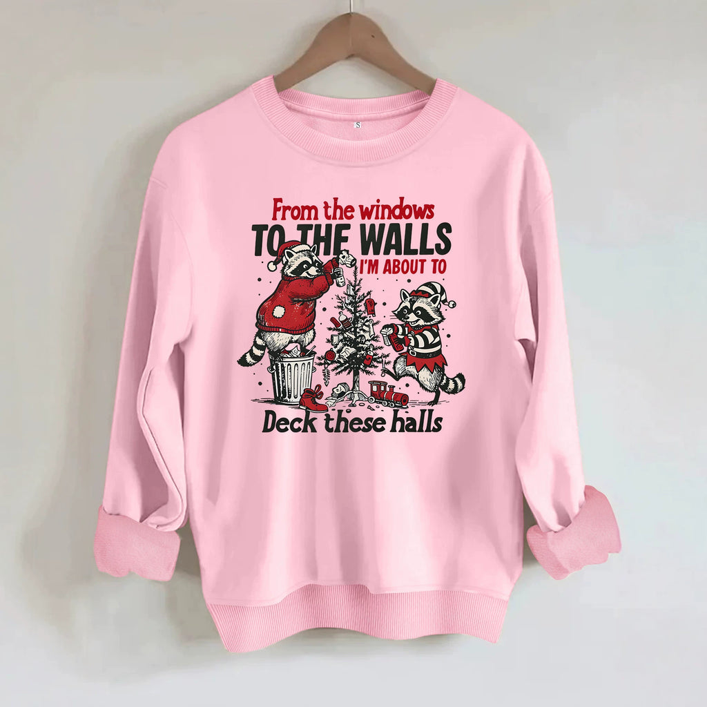 Loose velvet sweatshirt