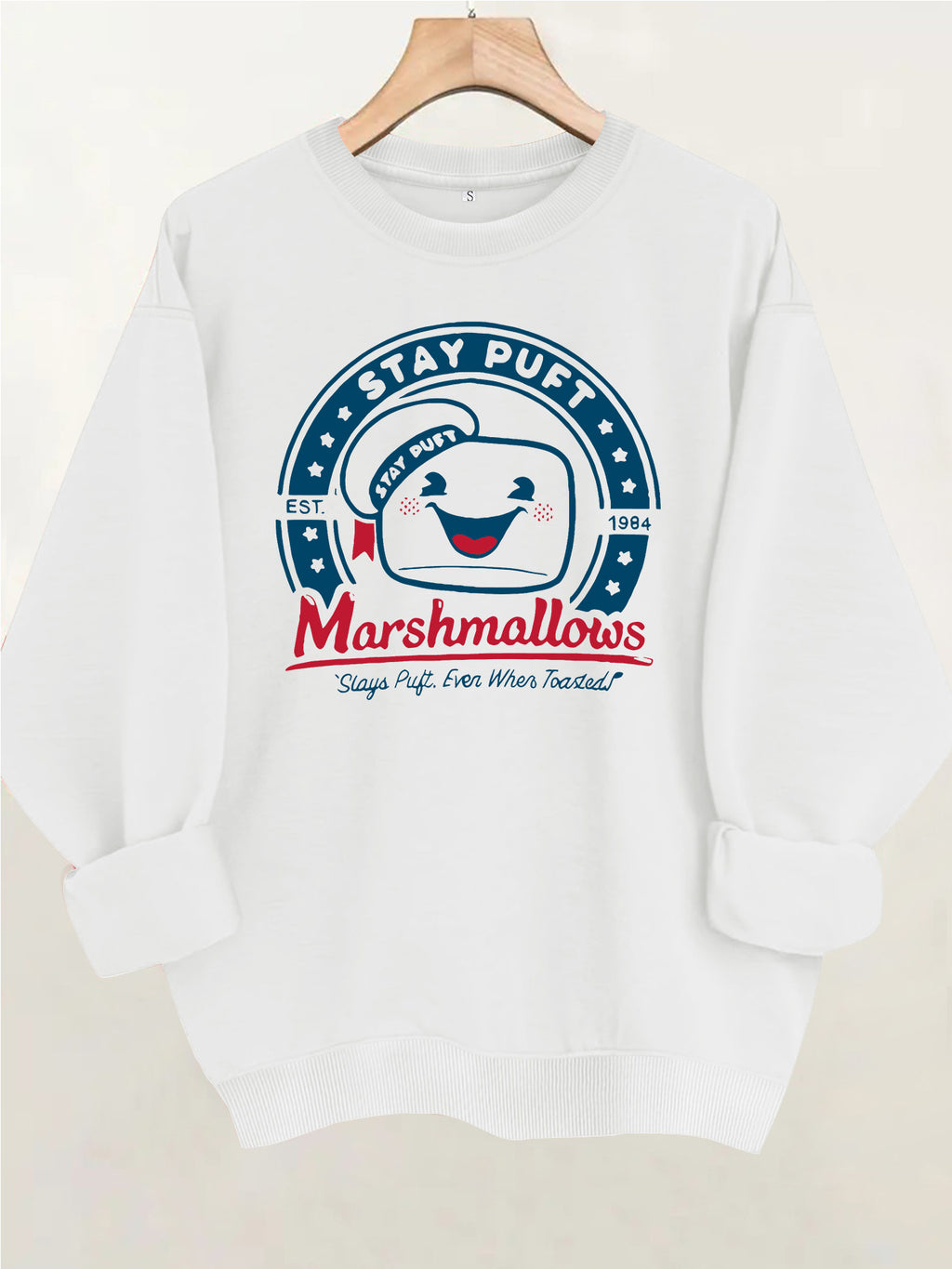 Cotton candy letter printed sweatshirt
