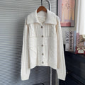 Collar long sleeved sweater